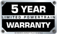 Limited Powertrain 5 Year Warranty