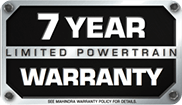 Limited Powertrain 7 Year Warranty